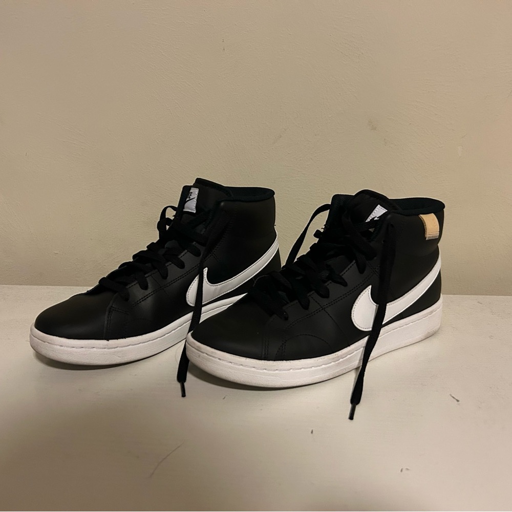 Black and White Nike High-Top Blazers